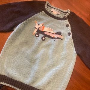 Janie & Jack knit airplane sweater